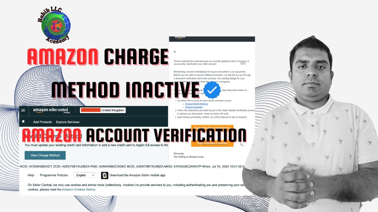 Resolving Amazon Seller Account Inactivity: Addressing Charge Method Issues and Address Verification